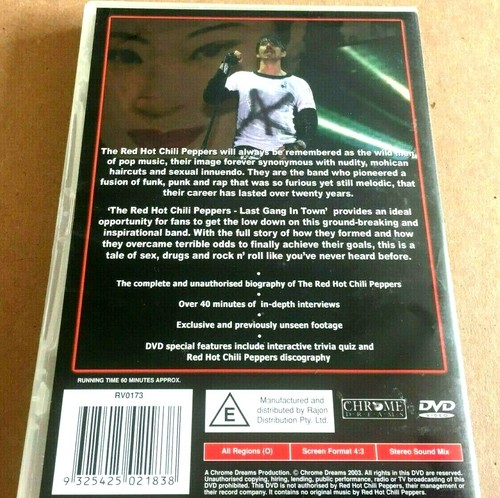 Red Hot Chilli Peppers - The Last Gang in Time - All Regions 0 - DVD - Foto 3 di 5