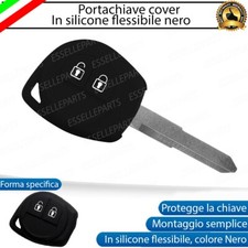 PORTACHIAVE COVER IN SILICONE FLESSIBILE NERO OPACO PER SUZUKI ALTO MK7 VII