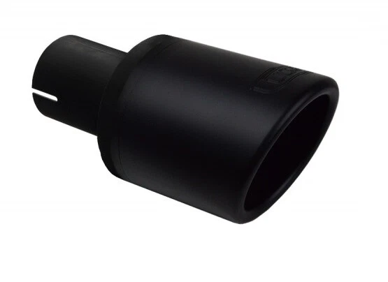 Deflector Tubo de Escape Negro 90mm Redondo para Audi BMW VW Con 65mm Enchufe - Imagen 1 de 1