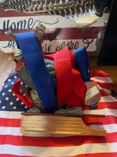 Mahogany Short box with a bloodwood lid + fleece pouch