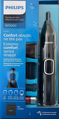 Philips NT5650/16 Series 5000 Nasen-/Ohrhaartrimmer, Augenbrauen, Schwarz - NEU