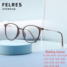 Retro Round Blue Light Blocking Reading Glasses For Men Wome Presbyopic Readers 