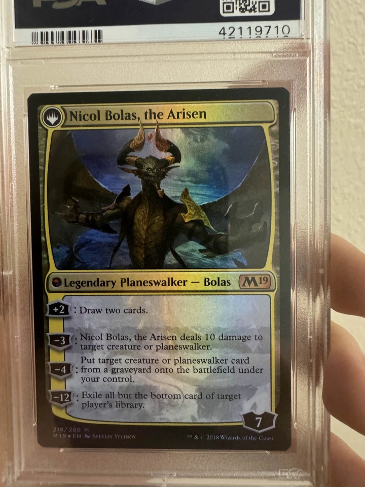 Nicol Bolas the Ravager Core Set 2019 M19 Foil PSA 10 MTG - Image 3 of 3