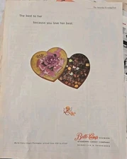 1962 Standard Candy Co. Belle Camp Valentine's Day candy box vintage ad