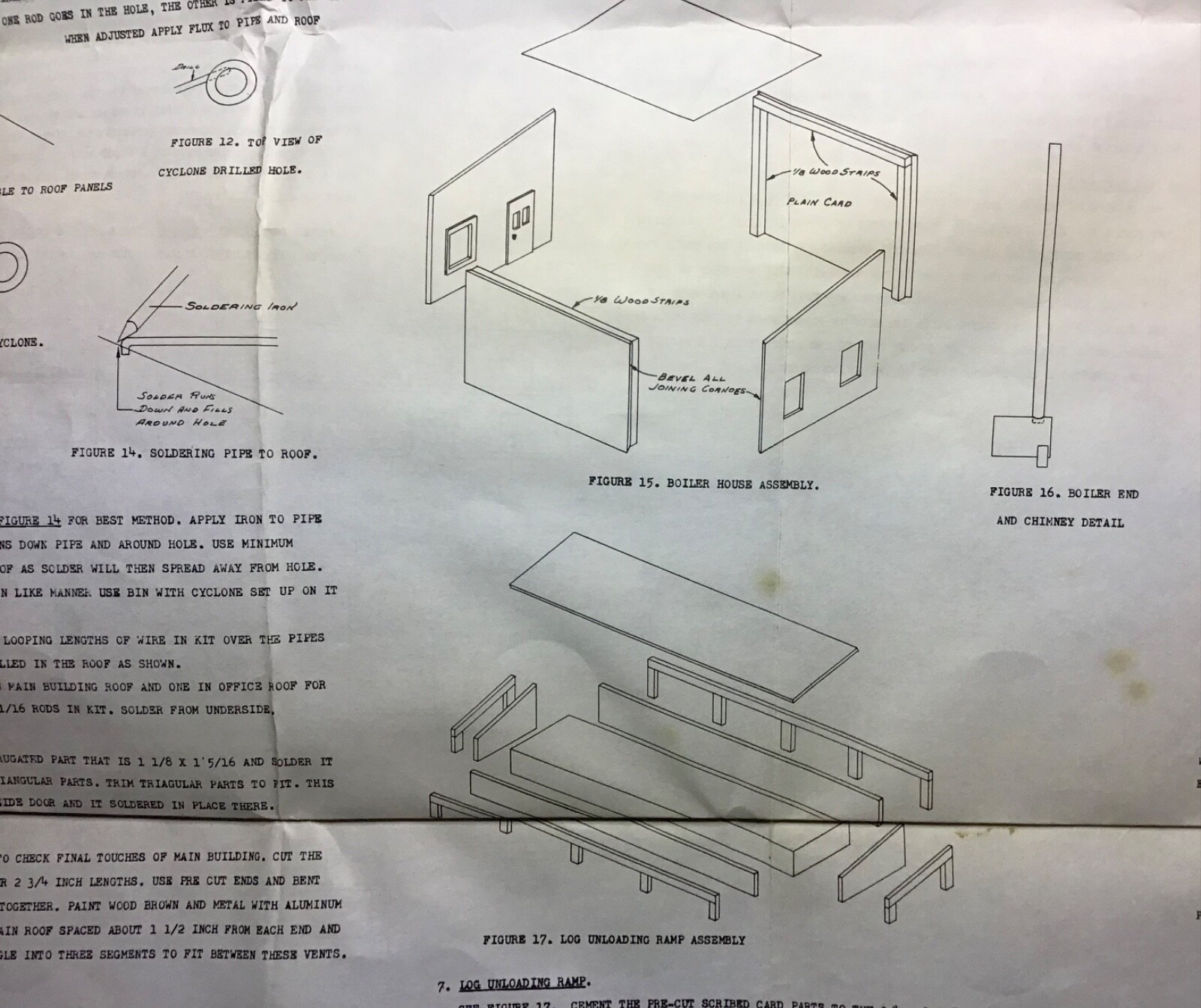Barton Flats Lumber Mill, HO Scale, Sheet Metal & Wood Kit eBay