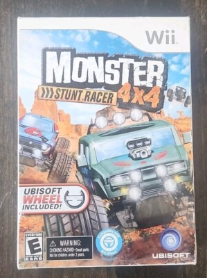 Nintendo Wii Monster Stunt Racer 4X4 Steering Wheel Big Box NEW SEALED Racing