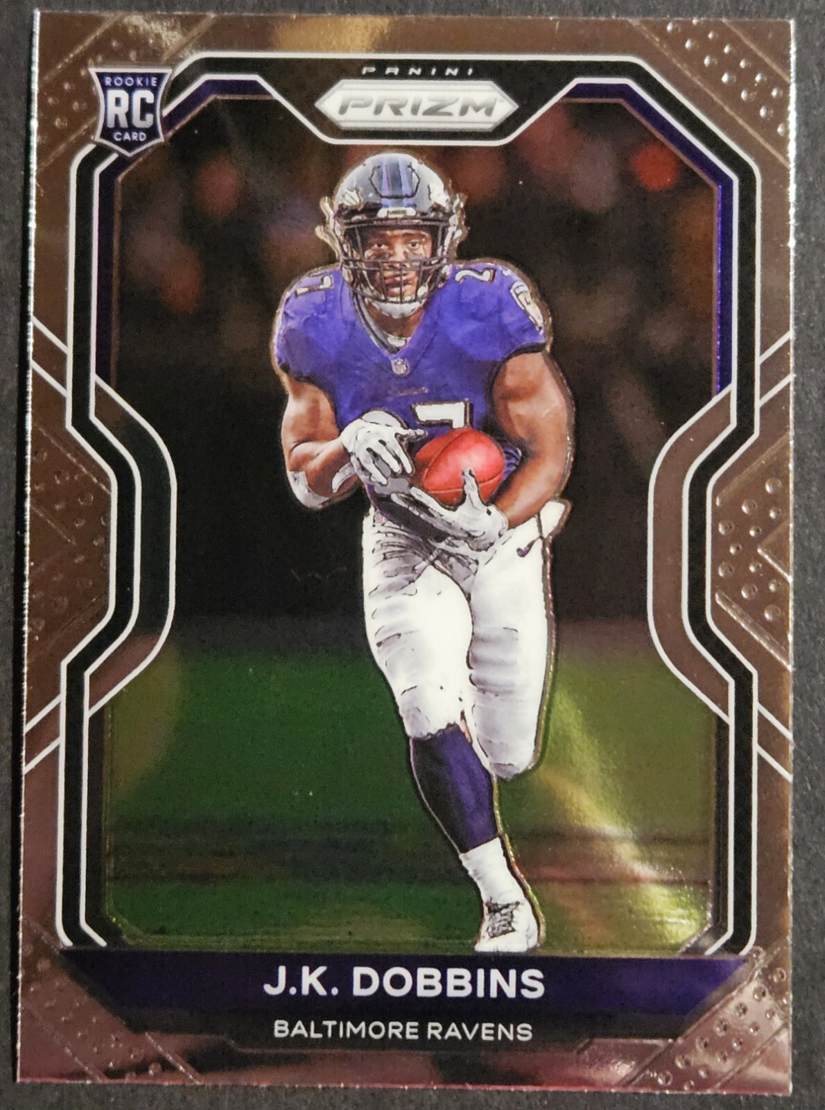 2020 Panini Prizm #379 J.K. Dobbins Rookie RC Ohio State Buckeyes Chargers