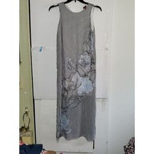A Vince Camuto Sleeveless Maxi Dress Boho Beachy Floral Vacation Evening Size M