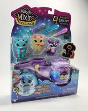 Magic Mixies Mixlings Sparkle Magic Mega 4 Pack, Magic Wand Reveals Magic Power