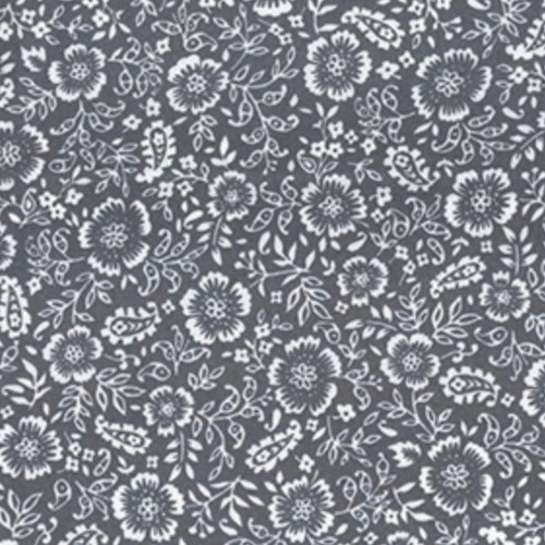 100% cotton quality craft fabric by the metre floral dress fat quarter NAVY grey - Picture 17 of 21