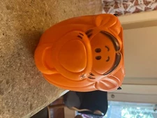 Halloween Disney Tigger Pumpkin Plastic Blowmold Trick or Treat Candy Pail 