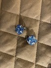 Vintage Blue Aurora Borealis Crystal Bead Necklace and Clip Earrings Set — photo 3