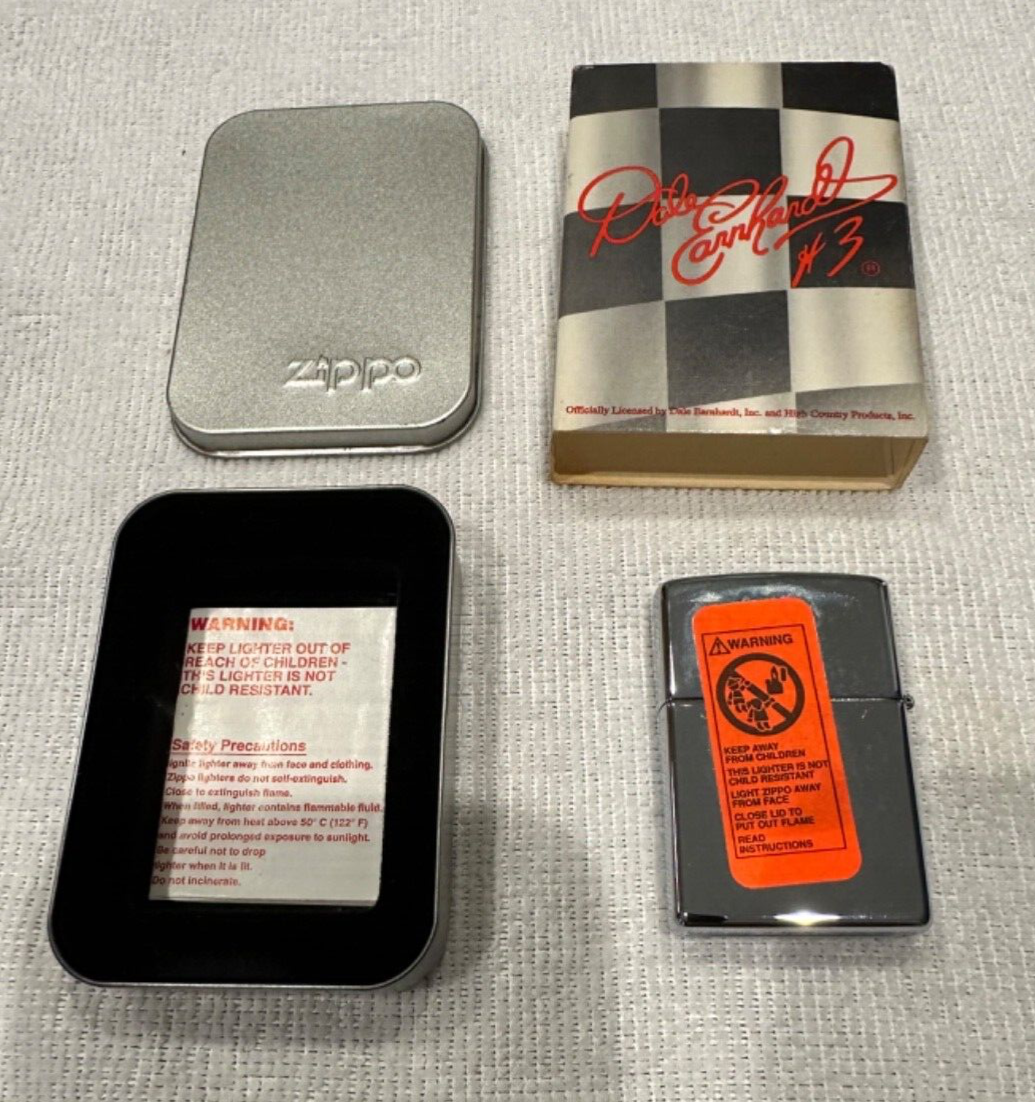 Dale Earnhardt Sr #3 Intimidator Zippo Lighter Never Used In
