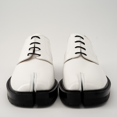 size 42 9 us - Maison Margiela Tabi Lace-Ups Loafers White