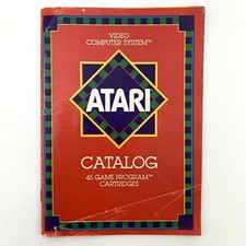 Atari 45 Game Catalog Atari 2600 Authentic Manual Only Free Shipping