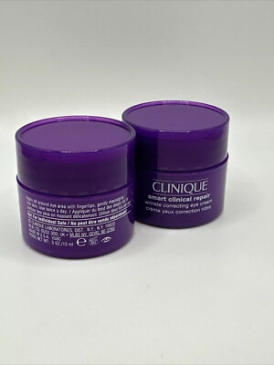 2X Clinique Smart Clinical Repair  Eye Cream 0.5oz Each Total 1oz