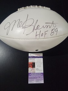 Mel Blount autographed football HOF Pittsburgh Steeler JSA COA