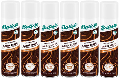 Batiste Dark Brown Dry Shampoo 3.81oz 6 Pack