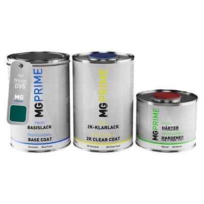 Autolack Dose Set für Nissan DV8 Green Metallic Paradiesgrün Metallic 2,5L