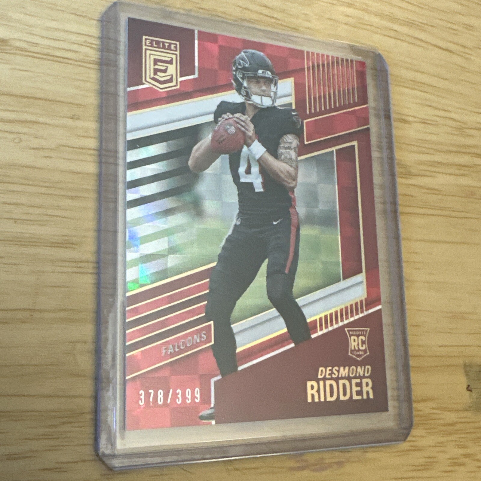 2022 Donruss Elite Desmond Ridder red foil rookies /399