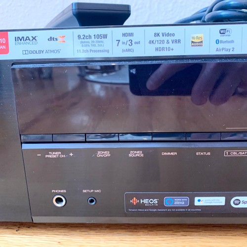 Denon AVR-X3700H Ricevitore AV 9,2 canali Dolby Atmos DTS:X AirPlay - Foto 5 di 17