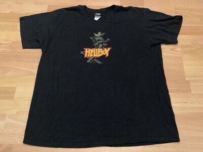 2008 Rare VTG Hellboy 2 Dark Horse Comics Promo Shirt Mike Mignola Art Sz XXL