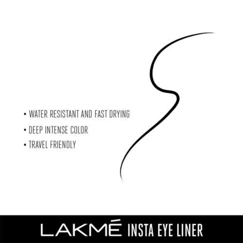 Lakme Insta-Liner eyeliner resistente all'acqua 9 ml (confezione da 3) - Foto 5 di 7