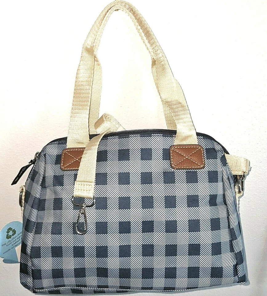 Cartera a cuadros de picnic Lily Bloom Abigail con correa bandolera extra ecológica Foto 4 de 4