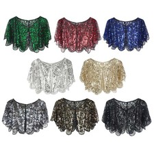 Women Bolero Party Cape Versatile Shawl All-matched Cover-up Trendy Wrap Modern