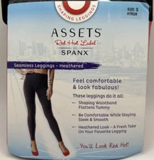 Assets Red Hot Label by SPANX Seamless Leggings Heathered Gray Size S