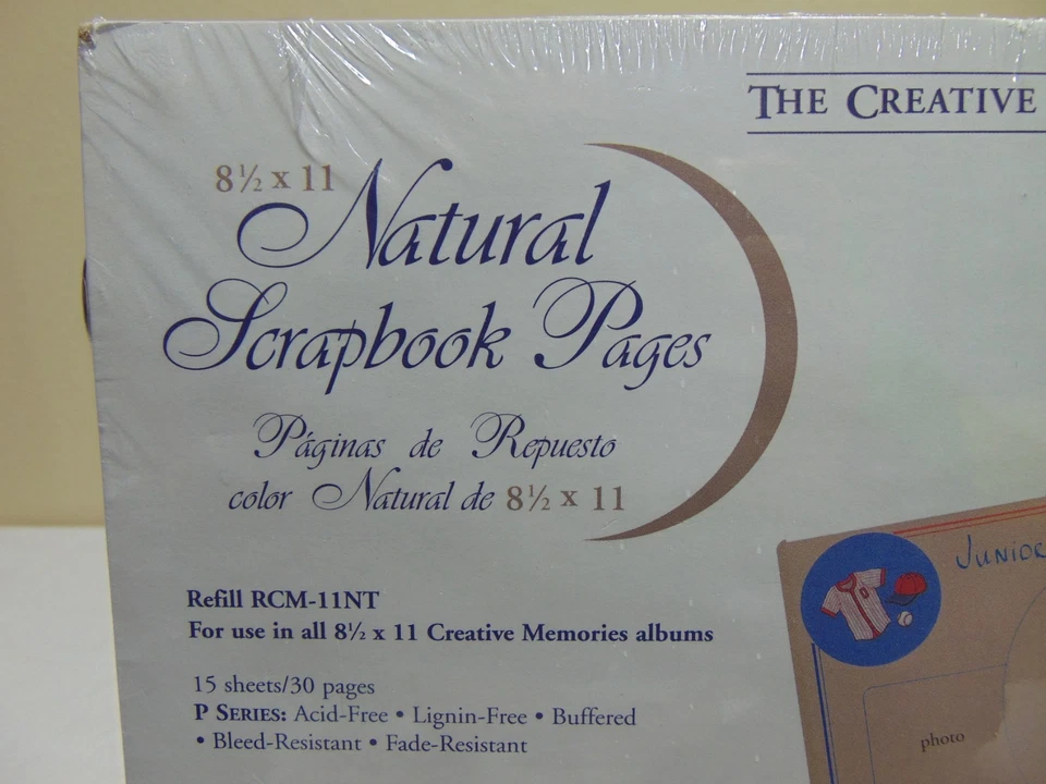 NOS CREATIVE MEMORIES REFILL RCM-11INT 8 1/2" X 11"  45 SHEETS TOTAL  NATURAL   - Image 4 of 4