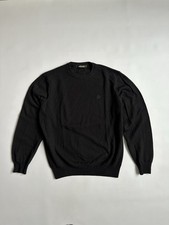Roberto Cavalli Wool Jumper Mens Size XL Black Pullover Sweater