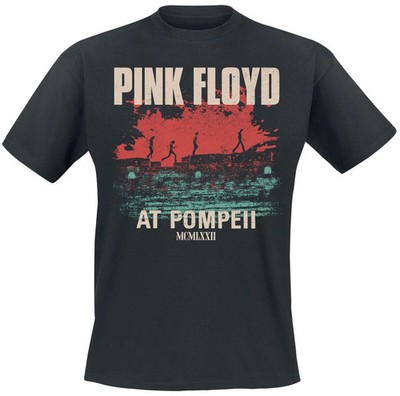 Pink Floyd T-Shirt Herren Pompeii Album Cover schwarz Band-Merch, Bands