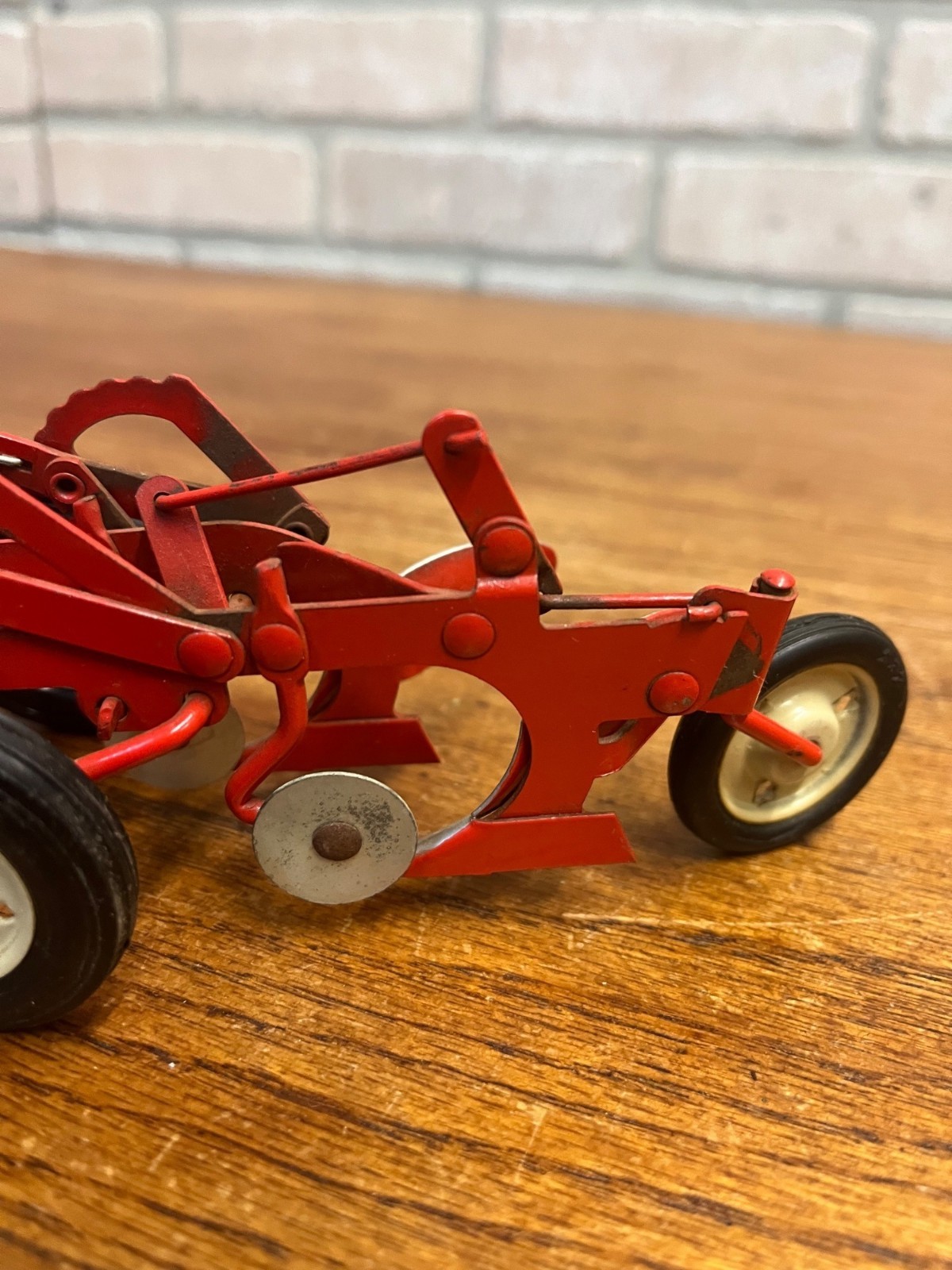 Vintage 1950s Carter TRU-SCALE Steel Plow Diecast Toy 1:16 Scale w/ Original Box