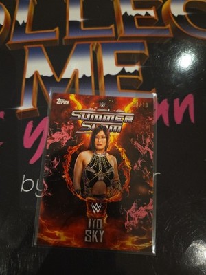 Topps WWE Iyo Sky Summerslam 2025 numbered /10 Wrestling Trading Card