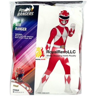 Kids Red Power Ranger Costume | Mighty Morphin Power Rangers | Spirit Halloween