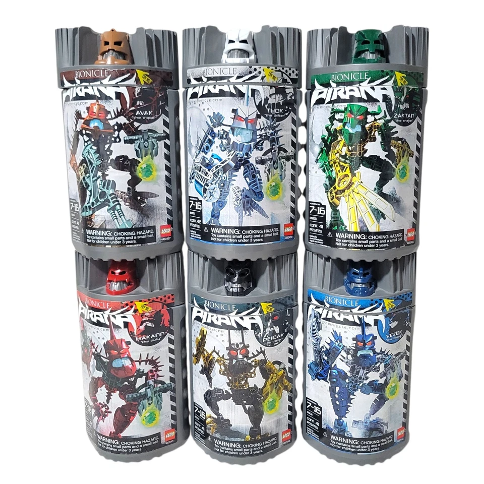 LEGO Bionicle Lot 06 Piraka Collection 8900-8905 W/Canisters & Manuals & Spheres - Image 2 of 4