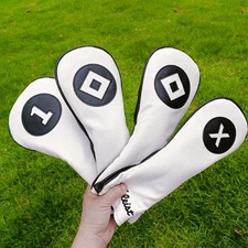 New Design Golf Club Headcover Driver Wood Hybrid Putter Iron Cover 135UT