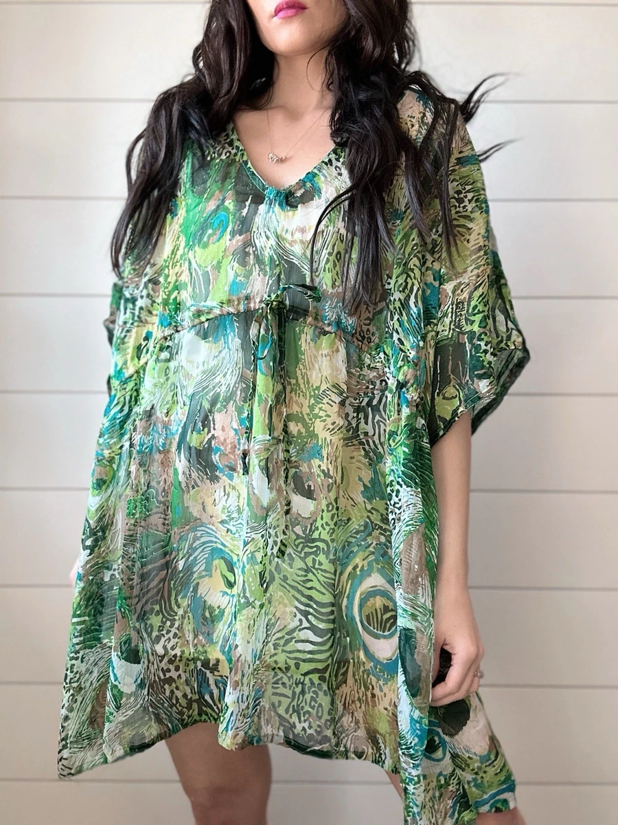 ebay beach cover up dresses Barrett Long Sleeve Cover-Up Beach Dress ‍ ️Mermaid Way, White / L main image 0