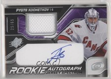 2022-23 SPx Rookie Auto Jersey Spectrum 25/65 Tier 1 Pyotr Kochetkov #PK