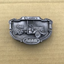 VINTAGE Tokin Inc 1987 PETERBILT TRUCK BELT BUCKLE 1948 model 350 Conventional