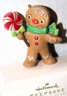 HALLMARK Keepsake ORNAMENT Gingerbread Man A SWEET TREAT Peppermint 2011 w/BOX — photo 2