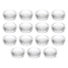 15Pcs Diameter 23mm Flat Convex Lens Height 8mm Acrylic Optical Lens