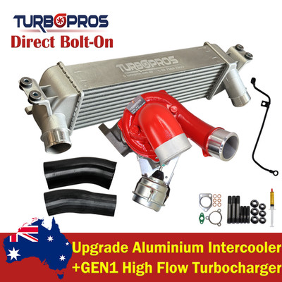 High Flow Turbo+Intercooler&Hoses+Oil Feed Pipe For Hyundai iLoad/iMax D4CB 2.5L