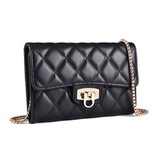 Small Quilted Crossbody Bag for Women - Phone Purse with Card Slots,Trendy Sh...