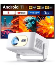 Videoprojecteur Portable, Apps IntéGréEs Mini Projector Courte Focale Auto Fo...
