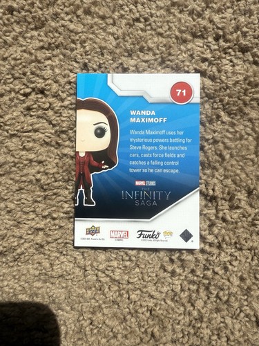 Upper Deck 2023 Funko Marvel Infinity Saga Wanda Maximoff Red Wave/10 - Imagen 2 de 2