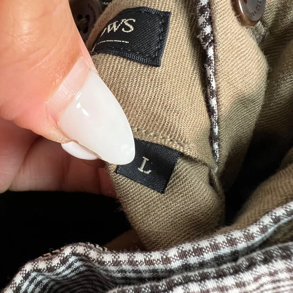 United Arrows Tokyo Houndstooth Mens Shorts Size Large Cotton Blend - Image 4 of 4