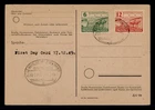 DR WHO 1945 GERMANY SAXONY FDC SAXONY IMPERF COMBO POSTCARD BAHNPOST TPO R64980