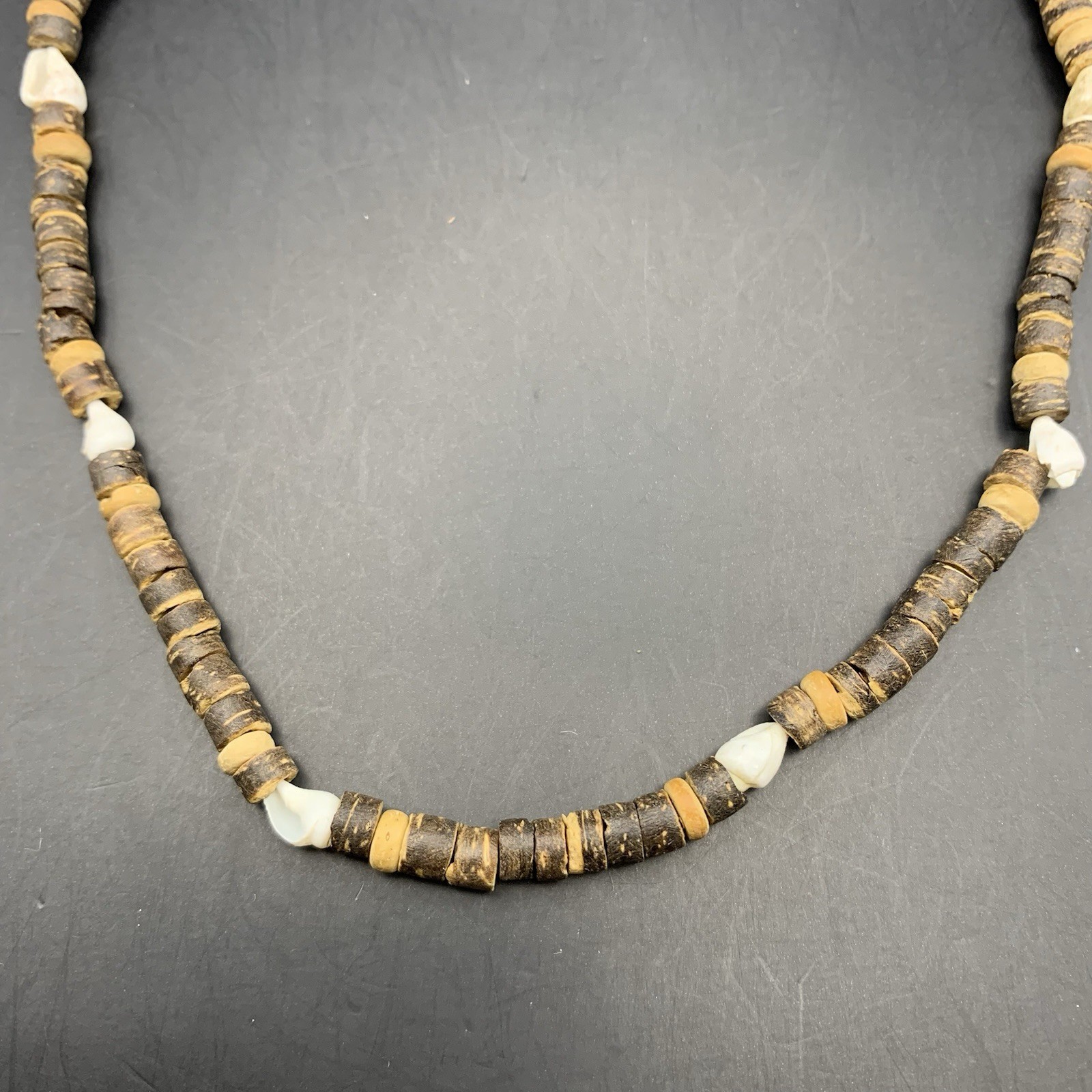 Coconut Shell Tiny Seashell Necklace Beach Boho S… - image 4